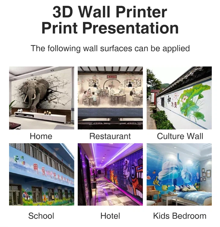 Vertical 3d Cmykw Uv Wall Printer Machine Price